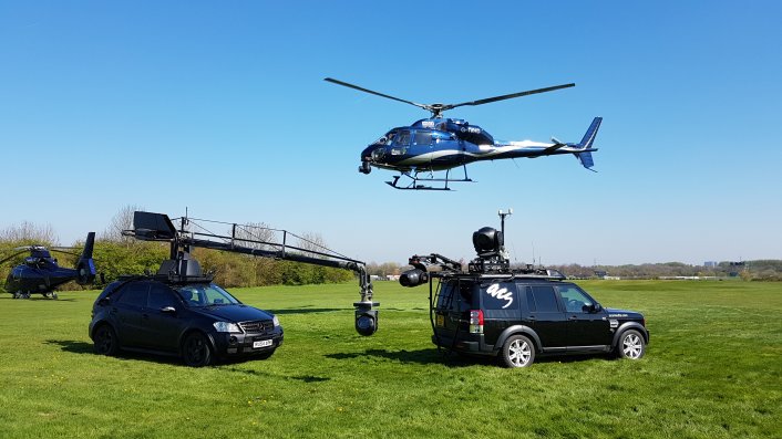 Aerial camera, helicopter camera, tracking vehicle, aerial filming, showreel