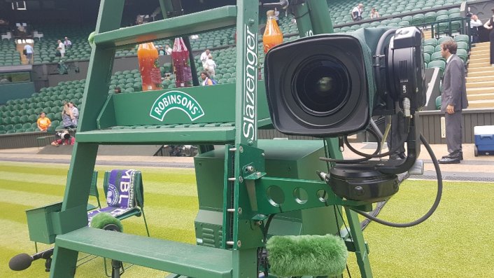 Aerial Camera, Tennis, Wimbledon, SMARThead, Cineflex Prof, camera, filming